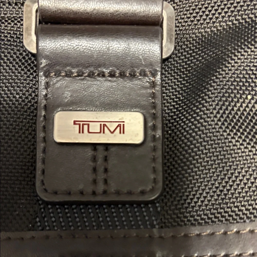 TUMI Black and Dark Brown Duffel Bag